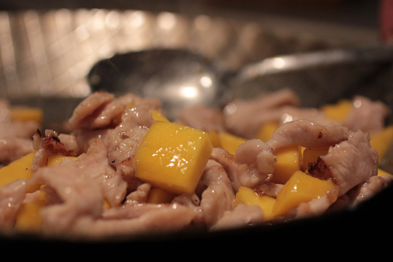 Gebratene Fleischstreifen